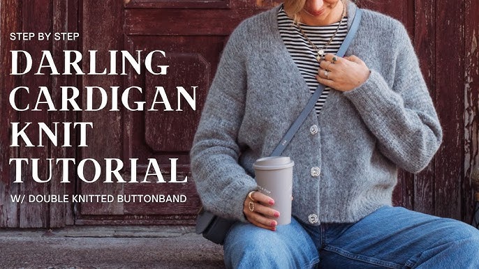 Knit an Easy Button Cardigan  FREE Knitting Pattern + Tutorial 