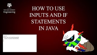 How to Use Inputs and If Statements in Java
