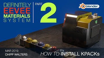 02 Installing the Materials KPACKS in Blender 2.8