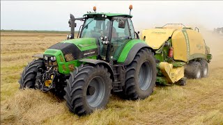 Deutz-Fahr Agrotron 7250 TTV + Krone BigPack 1290XC PreChop - Oomen Sprundel