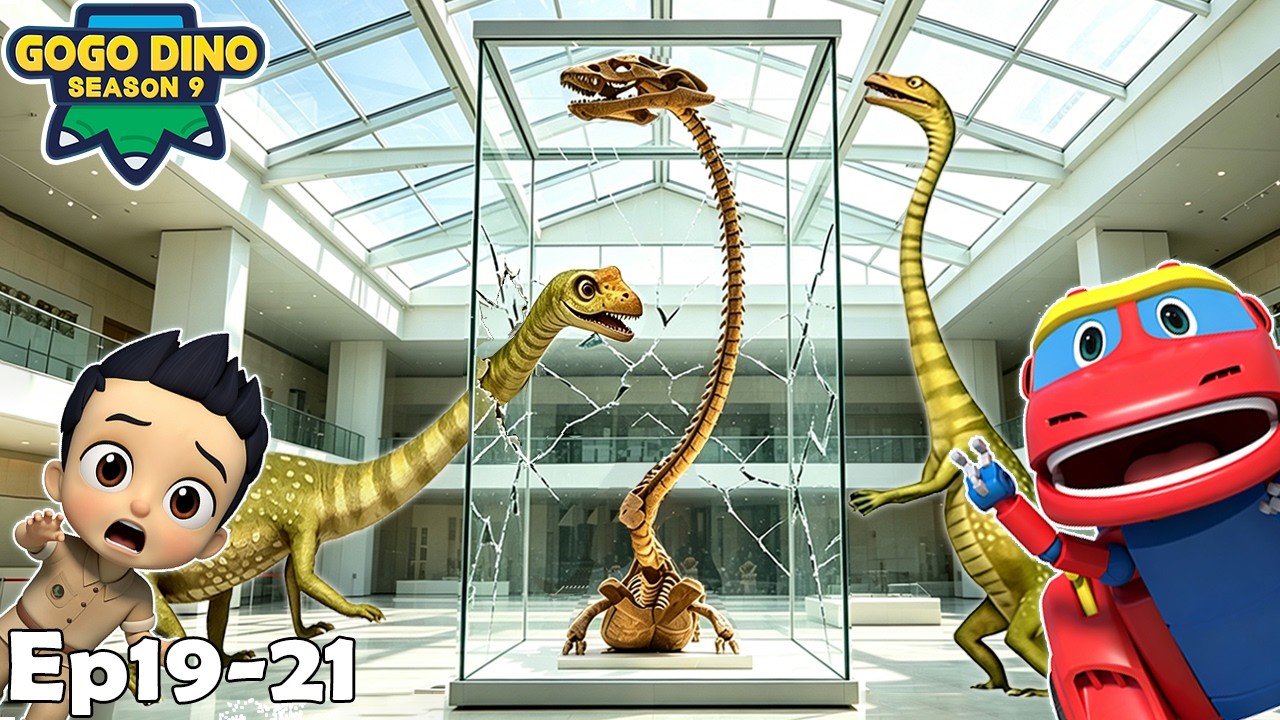 GOGODINOS9 | ⭐️30 MIN Compilation EP19-21🦖🦴 | Dinosaurs Cartoon | Educational Cartoon | For kids