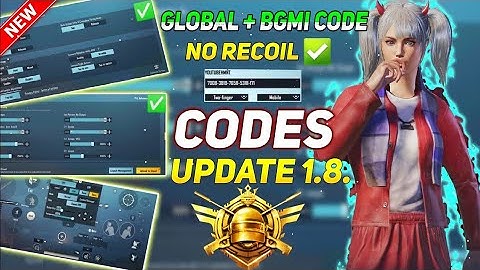 New Update 1.8.0 !! Best Sensitivity CODE+ Control Setting PUBG Mobile | BGMI After Update 1.8.0