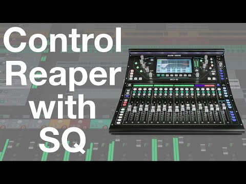 How to connect your Allen & Heath SQ console to Reaper DAW with MIDI control via USB.