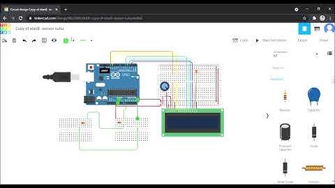 09 Elan- Membuat Ohmmeter digital menggunakan arduino Uno- Tinkercad