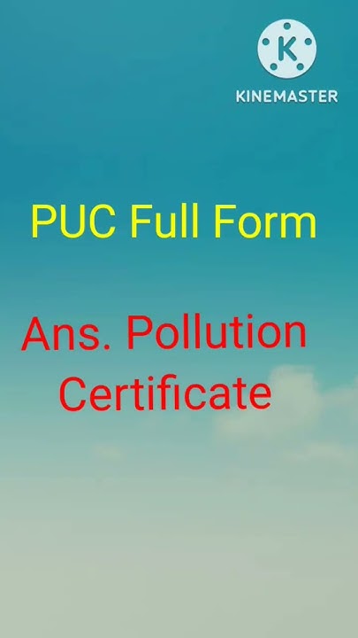 PUC Full Form PUC Full Tech Support yt Short YouTube puc-full-form-puc-full-tech-support-yt-short-youtube