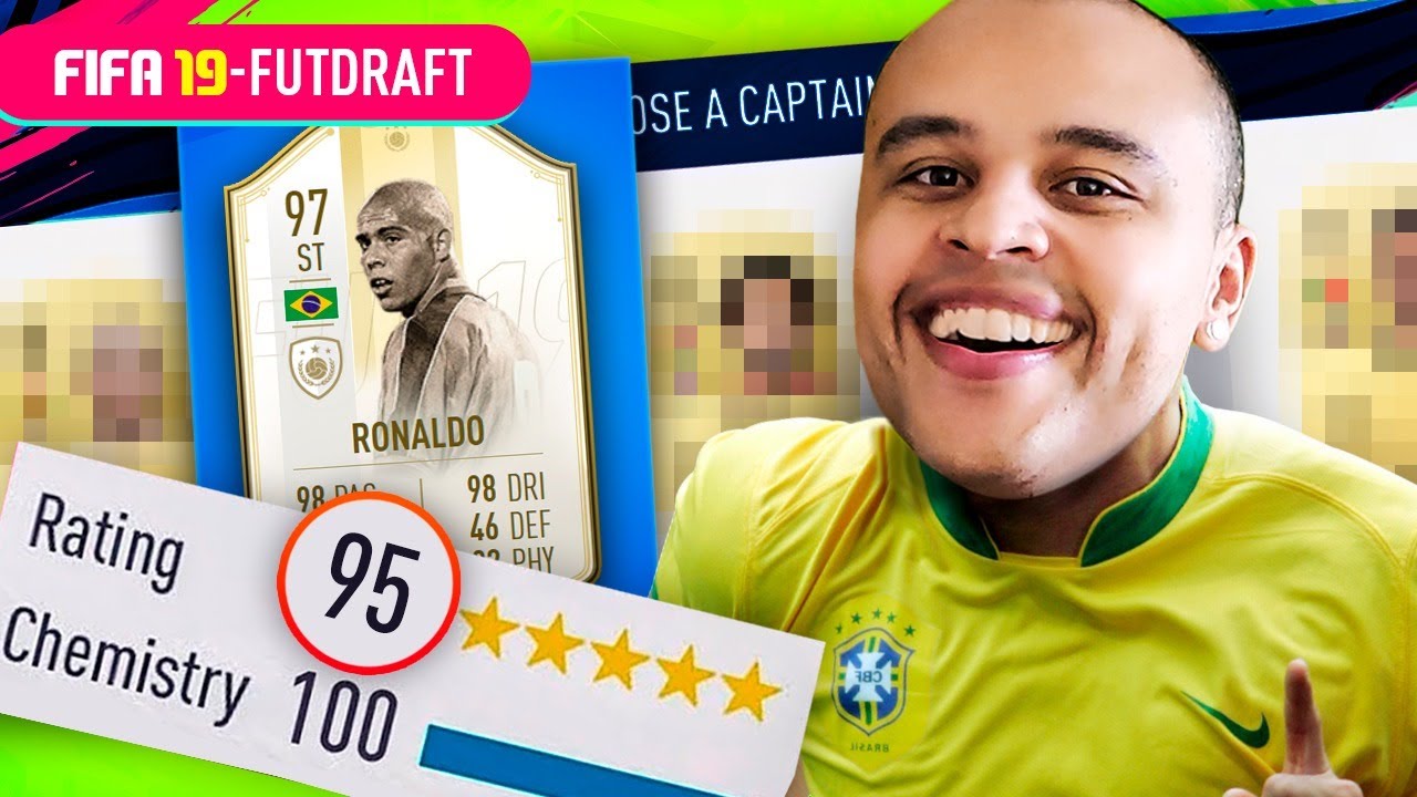 FENÔMENO APARECEU PRA MONTAR UM FUT DRAFT FENOMENAL EM BUSCA DO 195 - FIFA 19 UT