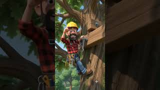 I Built a Treehouse ALONE From Scratch! 🛠️🌳#treehouse #diy # timelapse #animation #3d #solobuild