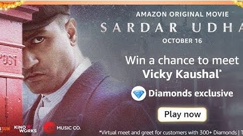 Amazon Sardar Udham Quiz Meet Vicky Kaushal  Answers  Today  l 14 October 2021
