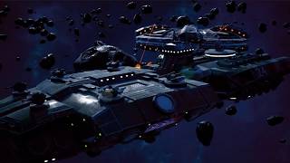 Unreal - Real-time space battles - Sci-fi Carier vs Alien Mothership