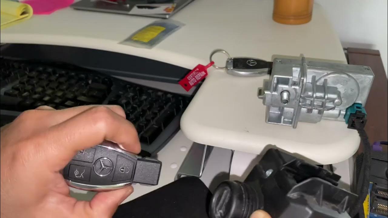 Repaired Mercedes Electronic Steering Lock. New Mercedes Programmed Key