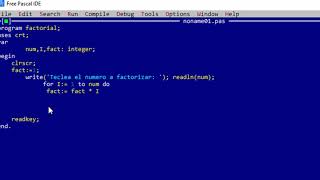 factorial en Free Pascal