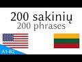 200 sakinių - Anglų kalba - Lietuvių kalba