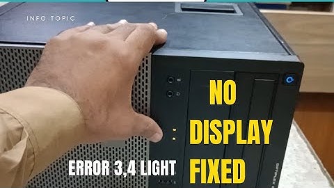 Dell Optiplex 3010 / Error Code 3,4 light On / No Display / Repair / diagnose light optiplex 3 4