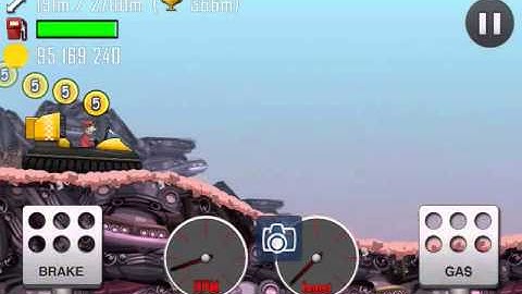 Hill Climb Racing, Hovercraft, Junkyard, 801m