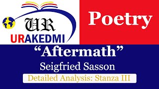 Analysis of "Aftermath" by Siegfried Sasson: Stanza III