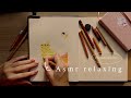 Asmr  relaxing pencil crayon illustration  no talking  asmr drawing