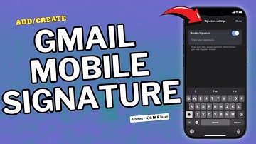 How to Add/Create Gmail Mobile Signature on iPhone | iOS 18 - UPDATED