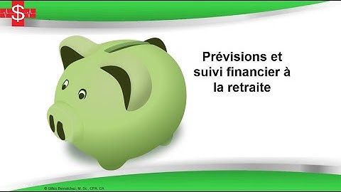Tutoriel   Prévision et suivi   Retraite