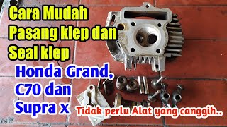 Easy Way to Install Valves and Valve Seals on a Honda Grand / Supra X Quickly and Correctly