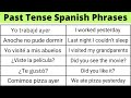 Learn 30 past tense spanish sentences