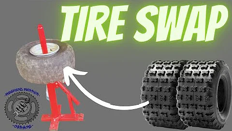 ATV Tire Swap W/ Harbor Freight Tire Changer