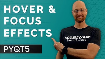 Hover and Focus Effects For Forms and Buttons - PyQt5 GUI Thursdays #37