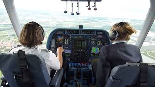 Cockpit of a Zeppelin NT during flight