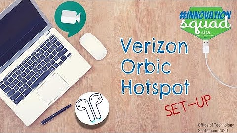 Verizon Orbic Hotspot setup