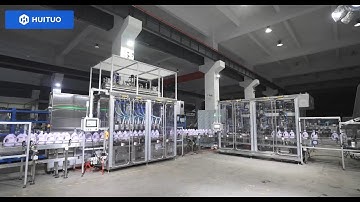 Flexible free changeover flowmeter filling and servo capping machines for laundry detergent