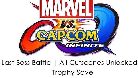 [PS4] Marvel vs. Capcom: Infinite | Last Boss Battle | Cutscenes & Artwork Unlocked | Trophy Save