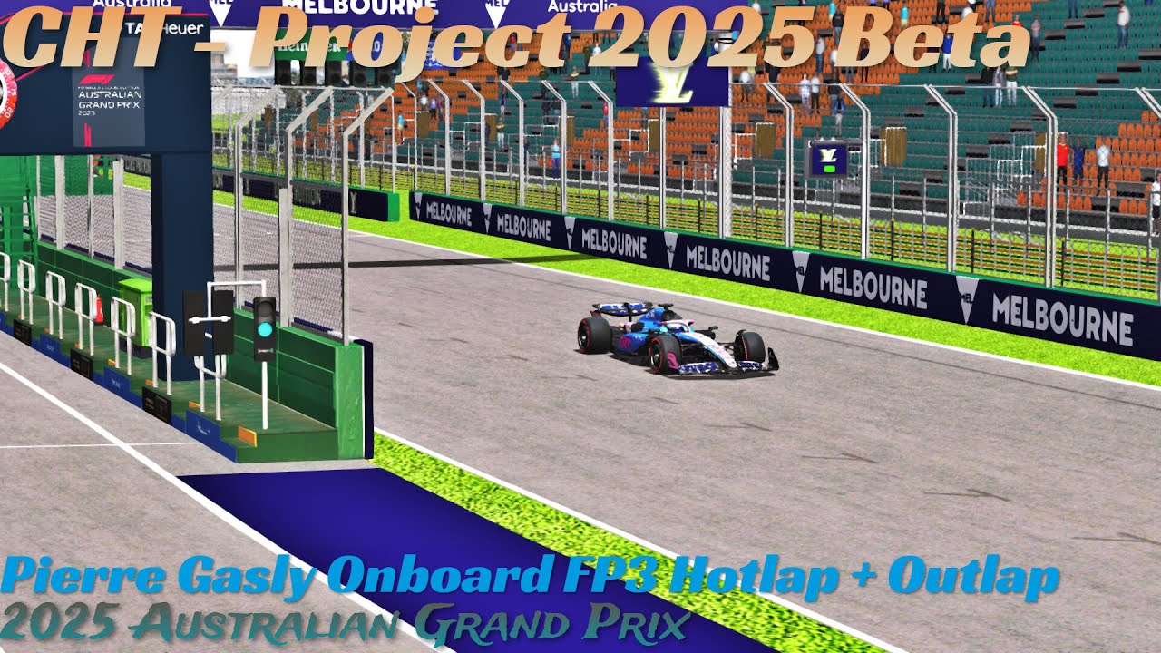 F1-2025CHT - Pierre Gasly FP3 Onboard Lap | 2025 Australian Grand Prix