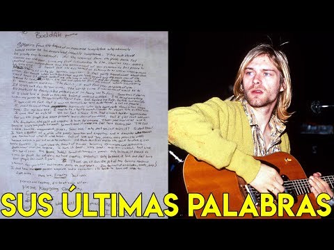La DESGARRADORA Carta De SUICIDI0 De Kurt Cobain - Nirvana