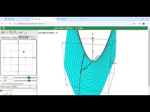 CalcPlot3D: Partial Derivatives
