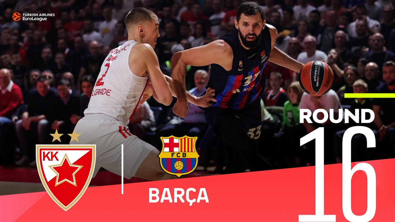 Game Recap; Barcelona beat Crvena Zvezda Belgrade in Round 30, FC  Barcelona Basket moved to take back top spot in the standings after beating  @KK Crvena zvezda 82-70 Highlights