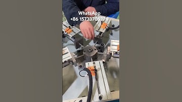 Operation video of circular pipe punching machine #factory #machine