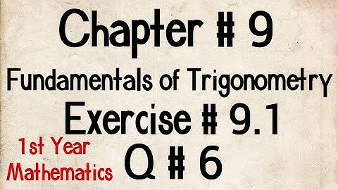 Q # 6 | Exercise # 9.1 | Chp # 9 | FSc Maths Part 1 | 11th Class Maths | 1st Year Maths