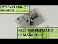 RELÉ TEMPORIZADO (BEM SIMPLES!) | Eletrônica para Iniciantes #143