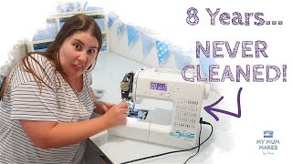 CLEANING MY SEWING MACHINE | First time maintaining my Janome Sewing Machine after 8 years of use!