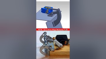 R2-D2 - Servo Driven Hinge Mechanism Animation 👩‍🔧⚙️ #mechanical #automobile #animation #3d #cad 🔥