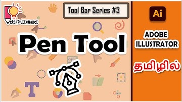 Pen Tool #3 | Adobe illustrator in tamil | creativeenhance