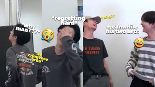 Jake Regretting His Own Decision Meanwhile His Two Bros Laughing Hard