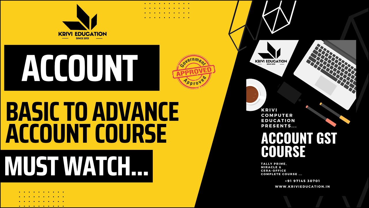 Account GST Course Basic To Advance || KRIVI Computer Classes || Rohit ...