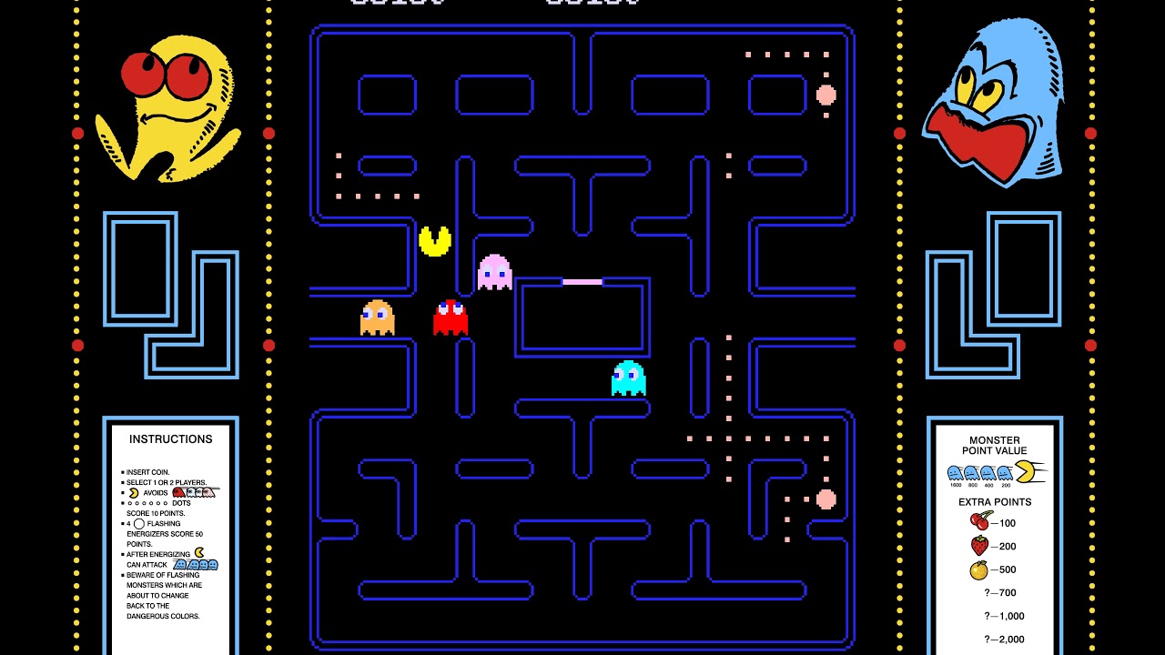 Pacman perfect 1st Apple pattern  MAME - Full 1440p60 HD