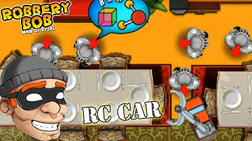 Robbery Bob 1 - Bonus - Using RC CAR Vs Knight Bob - Gameplay Perfect All Levels - P14