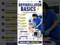 ⚡ Defibrillator Basics – Emergency Nursing Notes