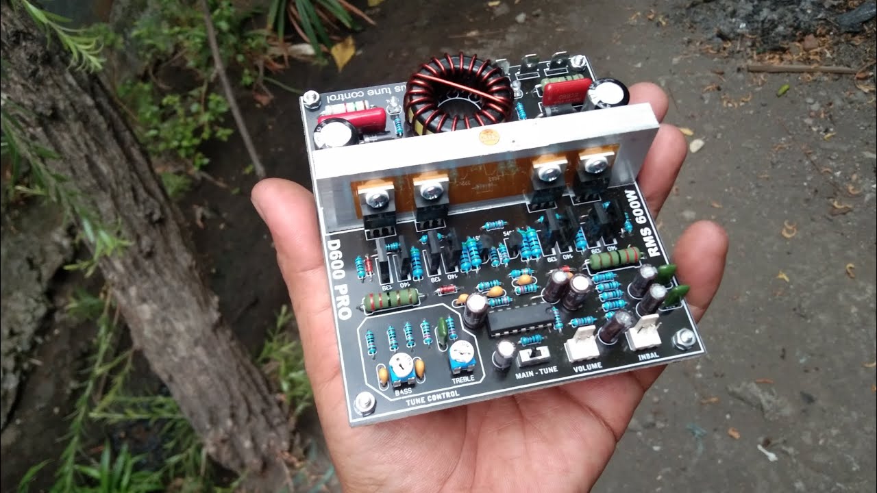 d600 PRO tampa tegangan bias 600watt RMS,pas buat sound miniatur kalian.