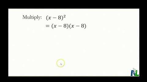 Multiplying Binomials using the Distributive Property