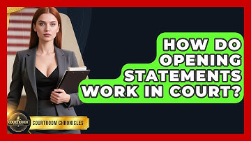 How Do Opening Statements Work In Court? - Courtroom Chronicles