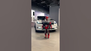 Kid Cybertruck meets Model 3