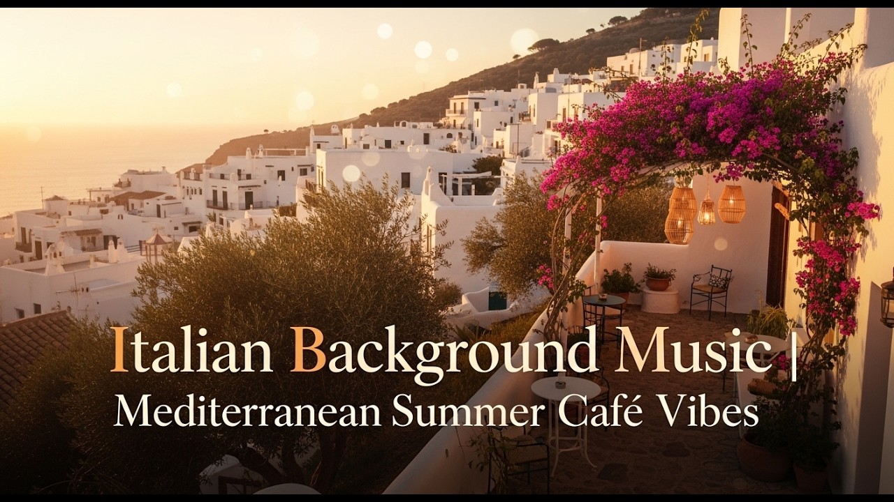 Italian Background Music: Mediterranean Summer Cafe Ambiance